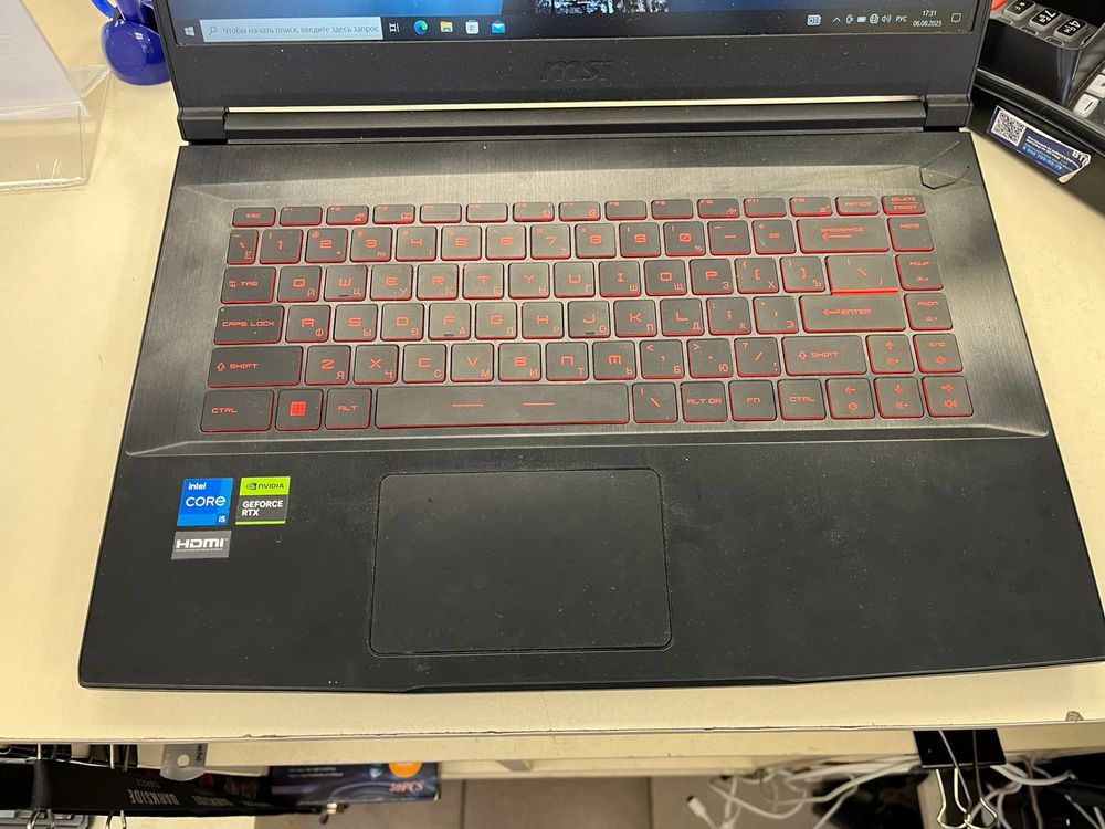 Ноутбук MSI; Core I5-12450H, GeForce RTX 2050, 16 Гб, 256 Гб, Нет