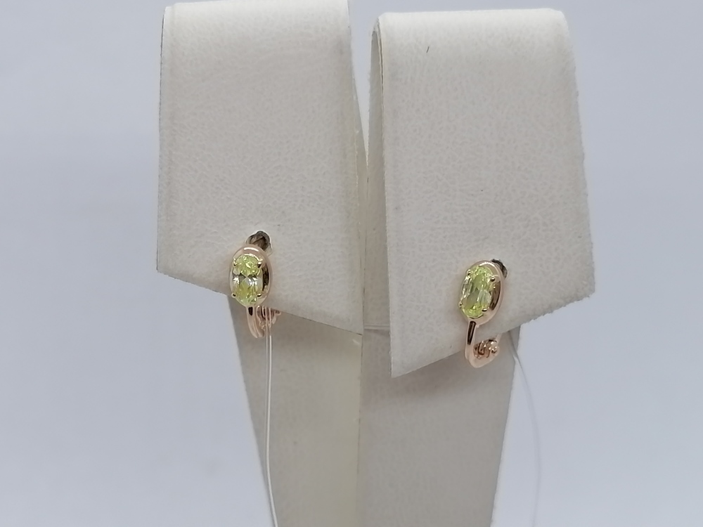 СЕРЬГИ С КАМНЕМ (Au 585)