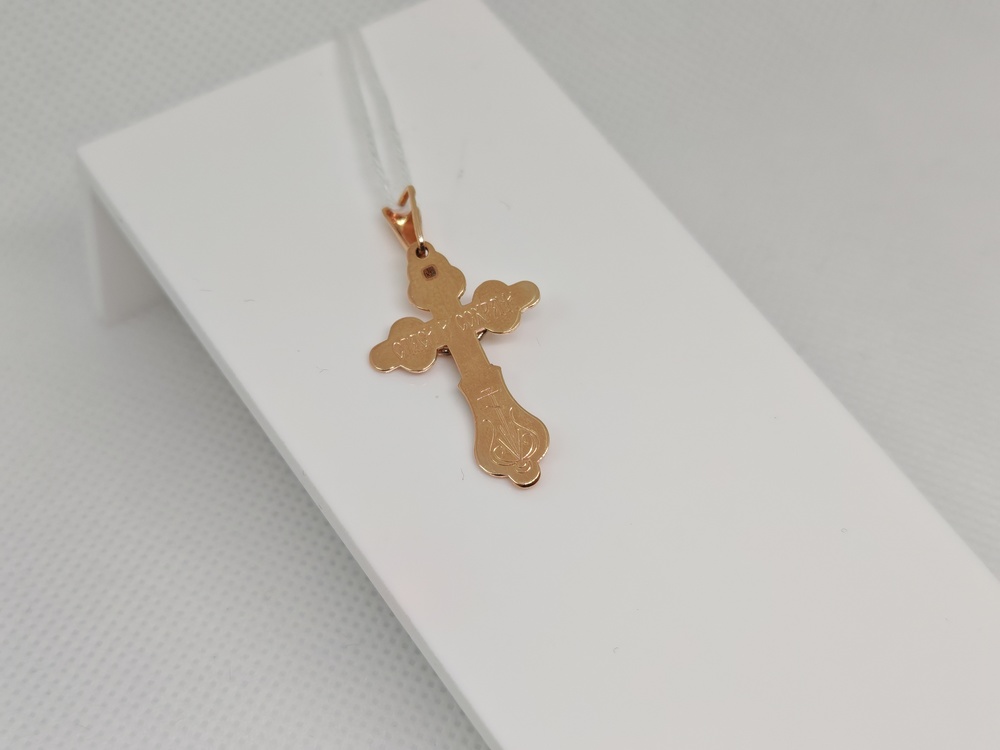 ПОДКБК585 ПОДВЕСКА КРЕСТ БЕЗ КАМНЯ (Au 585)