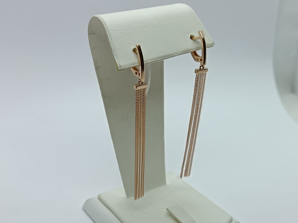 СБКМ585 СЕРЬГИ БЕЗ КАМНЯ (Au 585)