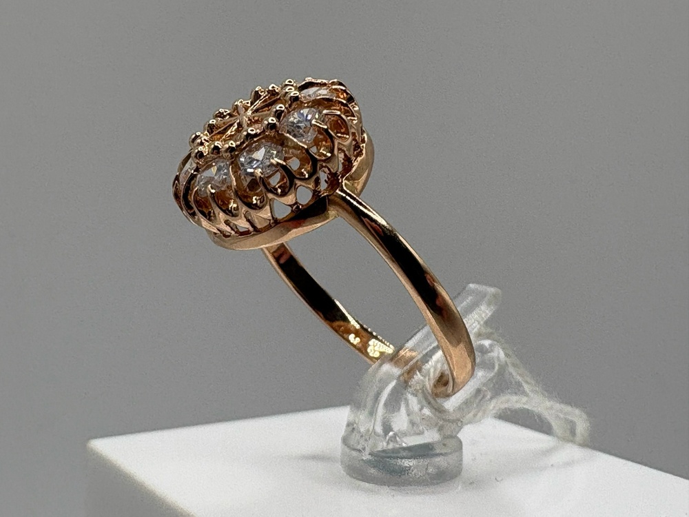 КОЛКМИ585 КОЛЬЦО С КАМНЯМИ (Au 585)