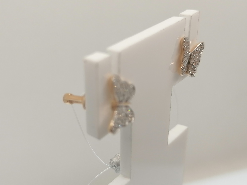 СЕРЬГИ ПУСЕТЫ Бриллиант (Au 585)