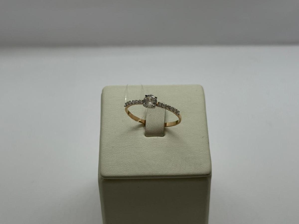 КОЛЬЦО С КАМНЯМИ (Au 585)