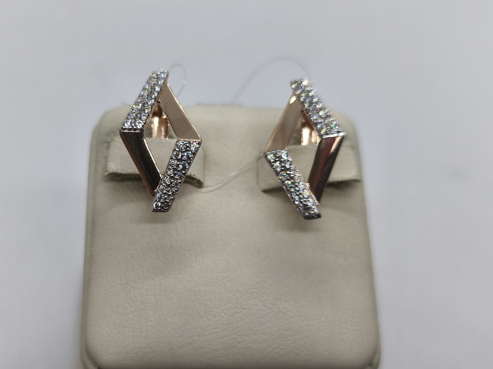 01-218212 СЕРЬГИ С КАМНЯМИ (Au 585)