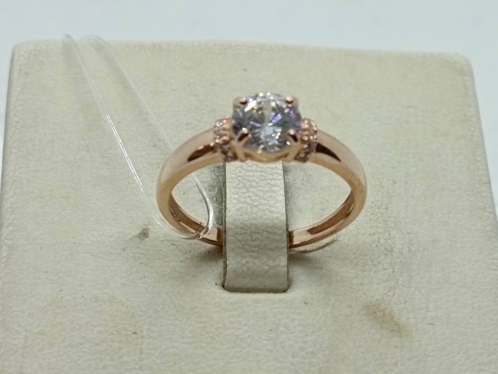 КОЛЬЦО С КАМНЯМИ (Au 585)