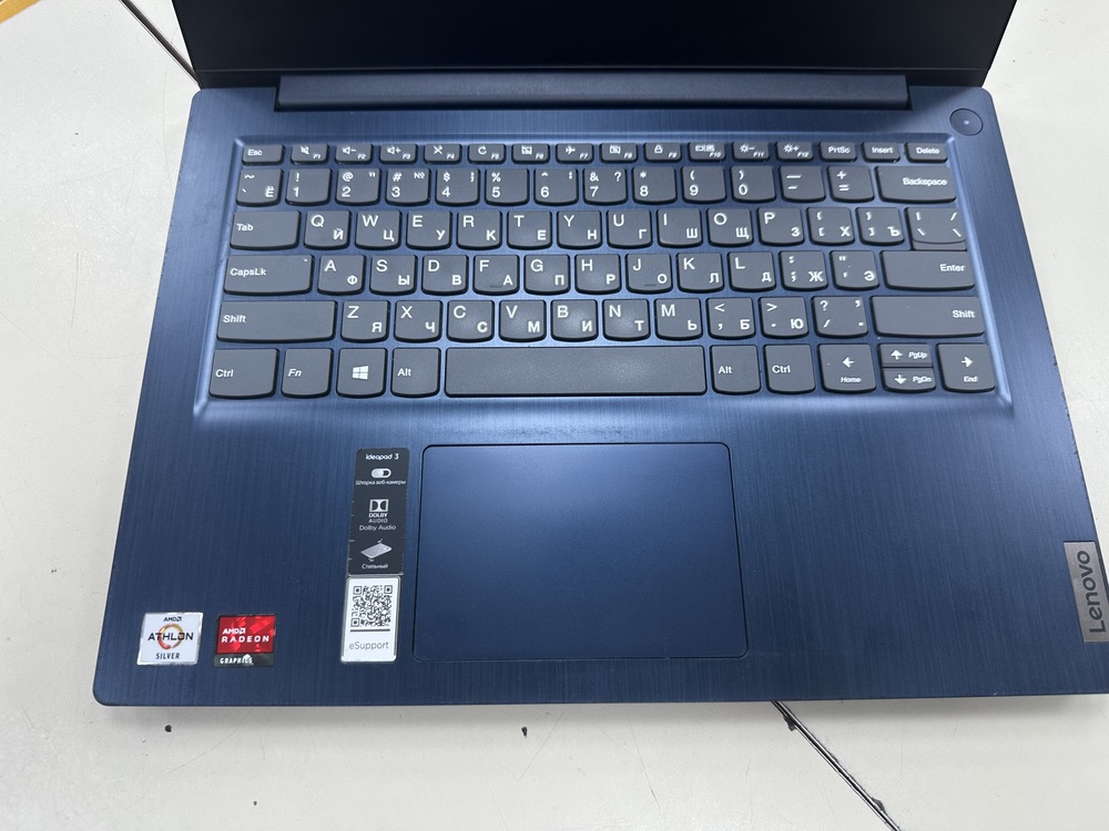 Ноутбук Lenovo IDEAPAD 314ADA05; Silver 3050U, AMD Radeon (TM) Graphics, 12 Гб, 256 Гб, Нет