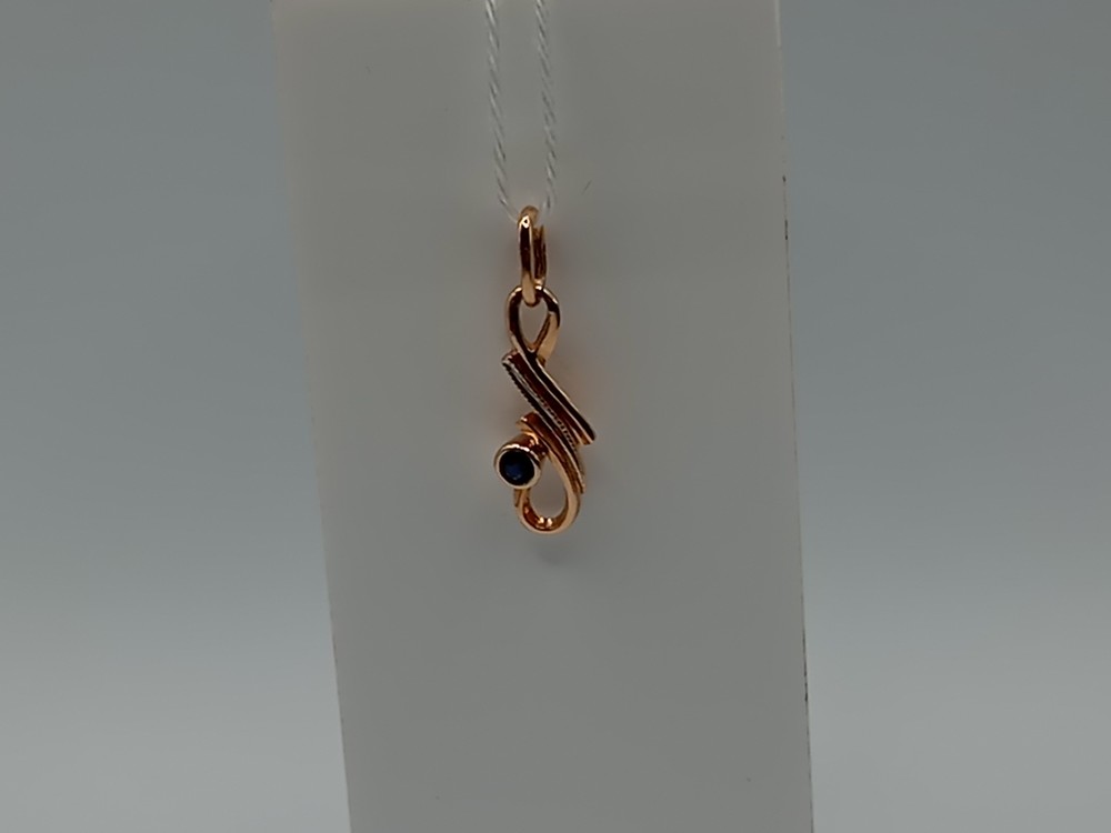 ПОДКМ585 ПОДВЕСКА С КАМНЕМ (Au 585)