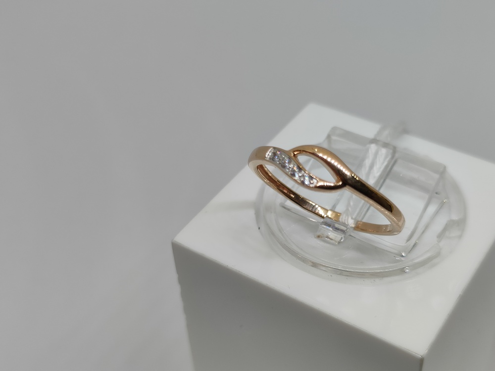 КОЛЬЦО С КАМНЯМИ (Au 585)