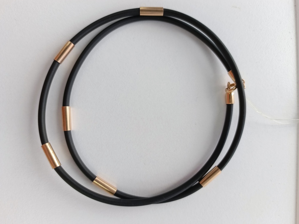 КОЛЬЕ КАУЧУК (Au 585)