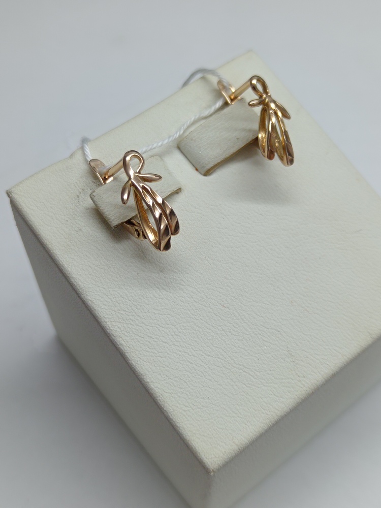 СБКМ585 СЕРЬГИ БЕЗ КАМНЯ (Au 585)