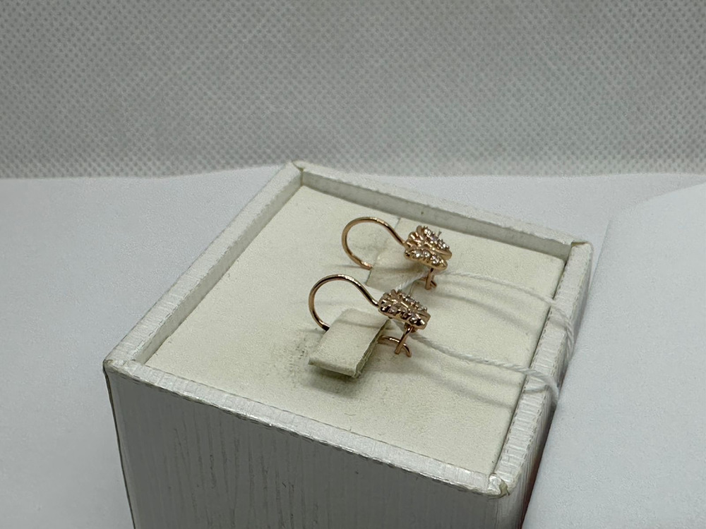 СКМИ585 СЕРЬГИ С КАМНЯМИ (Au 585)