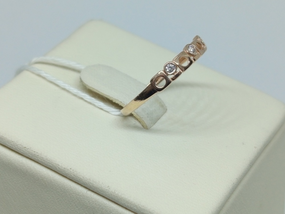 КОЛКМИ585 КОЛЬЦО С КАМНЯМИ (Au 585)