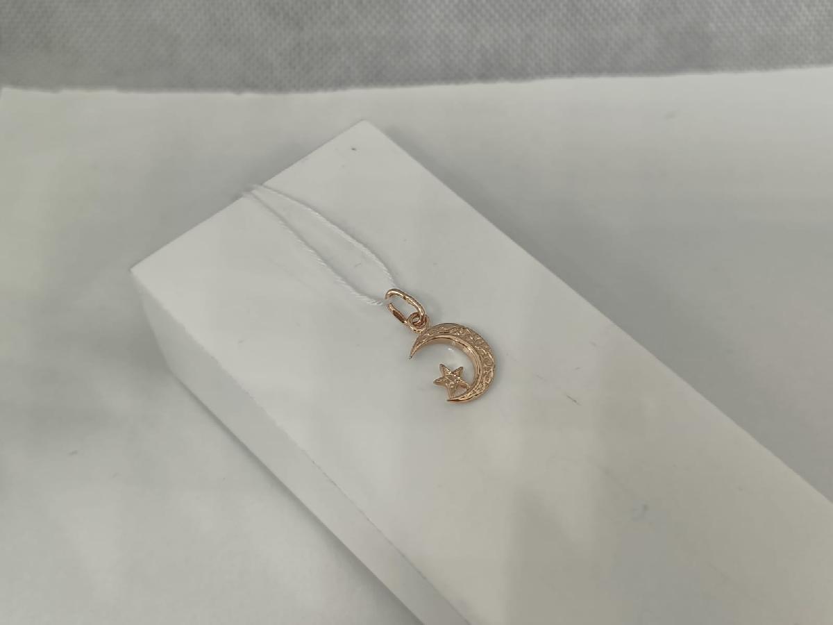 ПОДВЕСКА ПОЛУМЕСЯЦ БЕЗ КАМНЯ (Au 585)