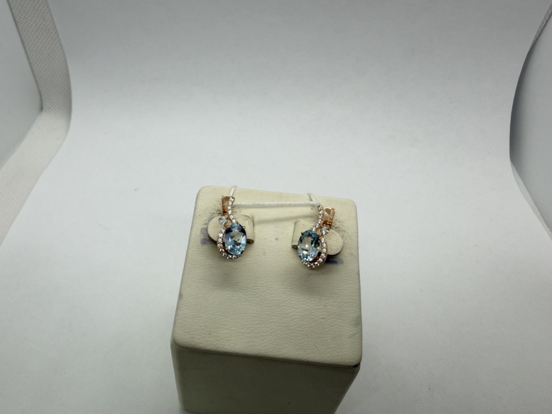 СЕРЬГИ С КАМНЯМИ (Au 585)