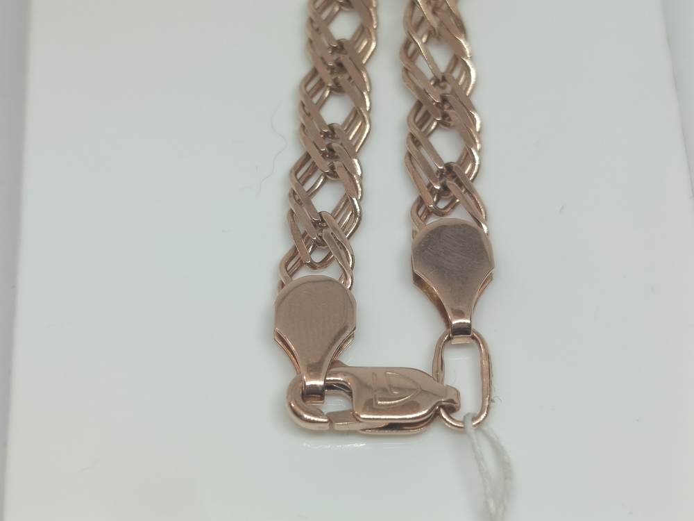 ЦЛР3585 ЦЕПЬ ПОЛНОВЕСНАЯ Ромб тройной (Au 585)