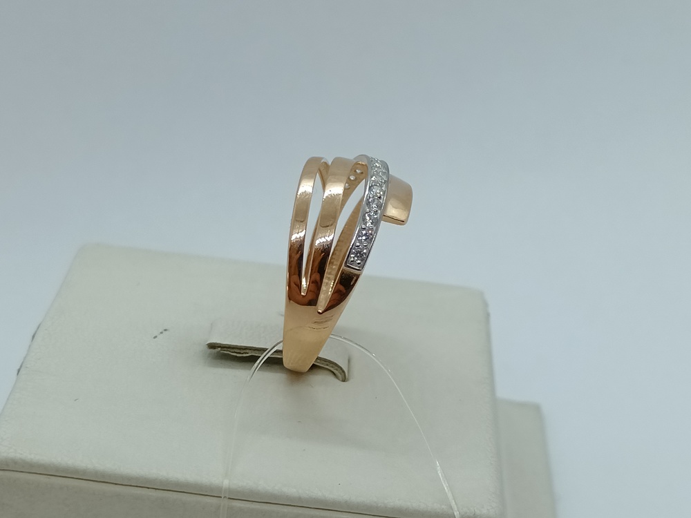 018878 КОЛЬЦО С КАМНЯМИ (Au 585)