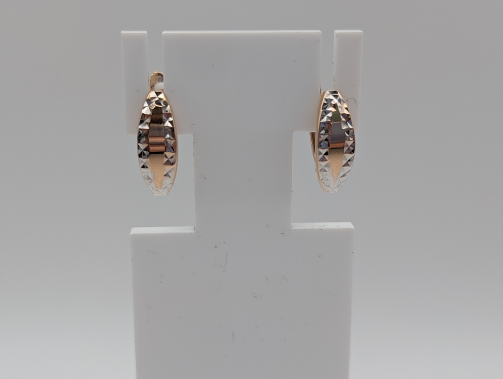 СЕРЬГИ БЕЗ КАМНЯ (Au 585)