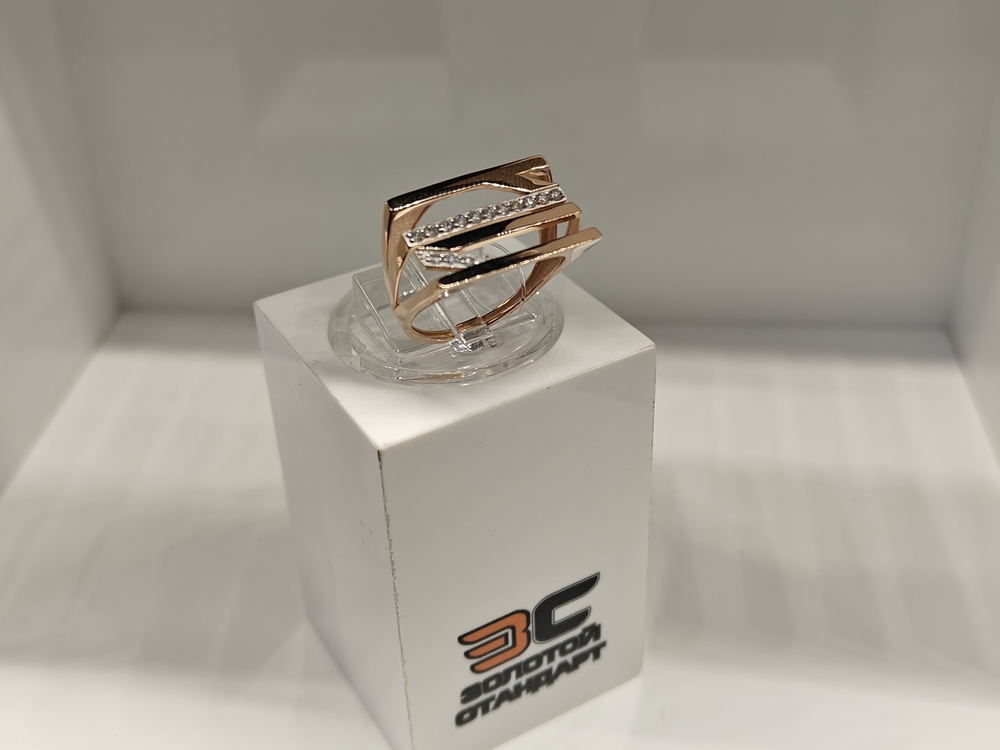 КОЛЬЦО С КАМНЯМИ (Au 585)