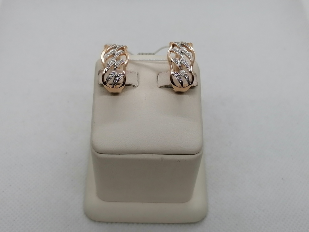 СКМИ585 СЕРЬГИ С КАМНЯМИ (Au 585)