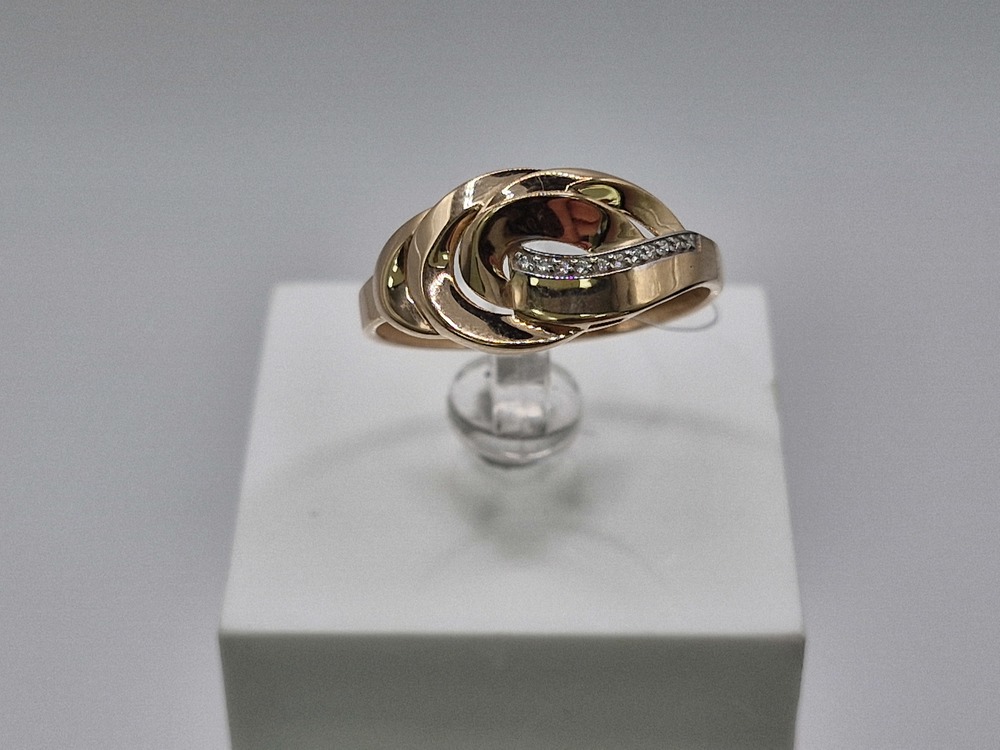 КОЛЬЦО С КАМНЯМИ (Au 585)