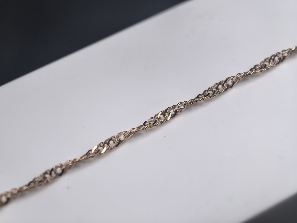 БРАСЛЕТ ПУСТОТЕЛЫЙ Сингапур Au 585