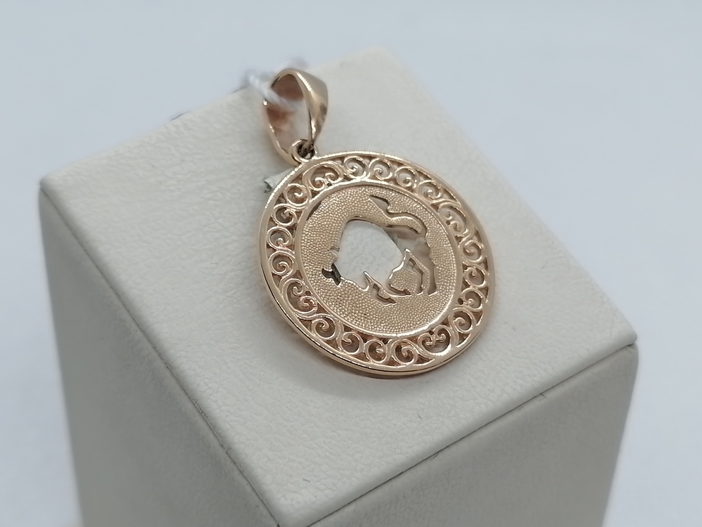 ПОДВЕСКА ЗНАК ЗОДИАКА ТЕЛЕЦ (Au 585)