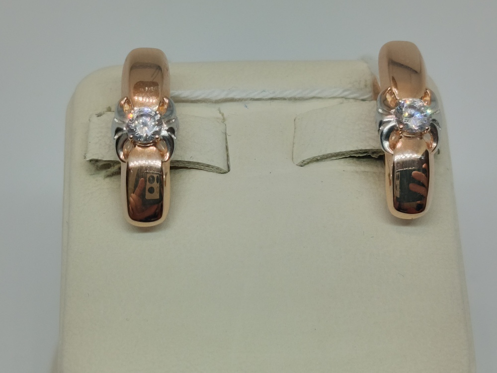 СЕРЬГИ С КАМНЕМ (Au 585)