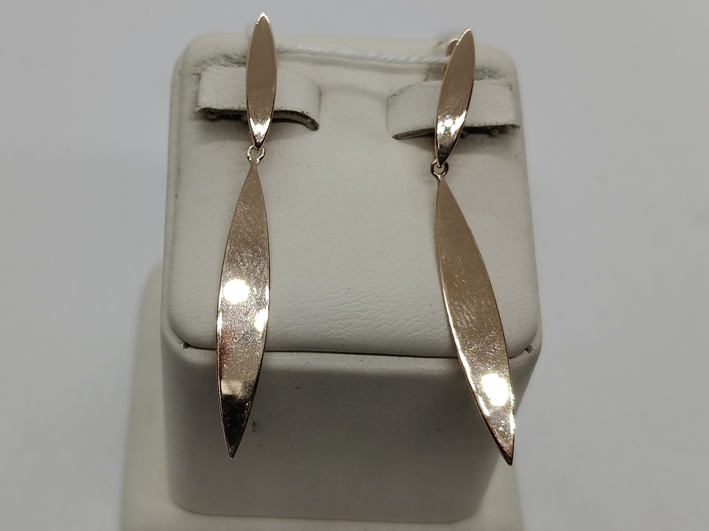 СБКМ585 СЕРЬГИ БЕЗ КАМНЯ (Au 585)