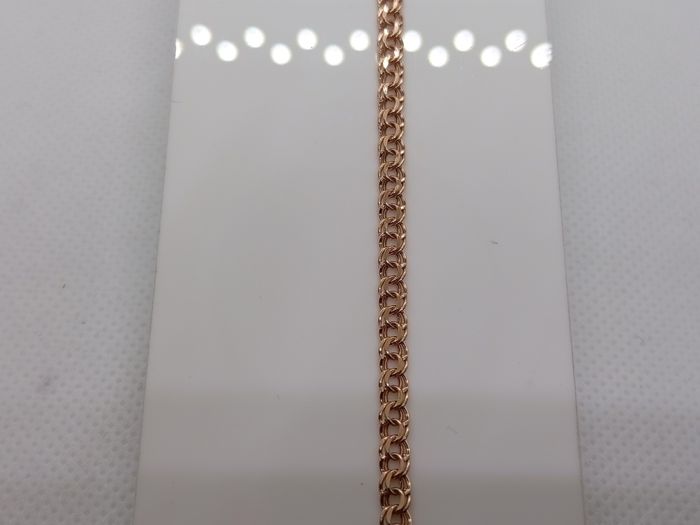 БРАСЛЕТ ПУСТОТЕЛЫЙ Бисмарк (Au 585)