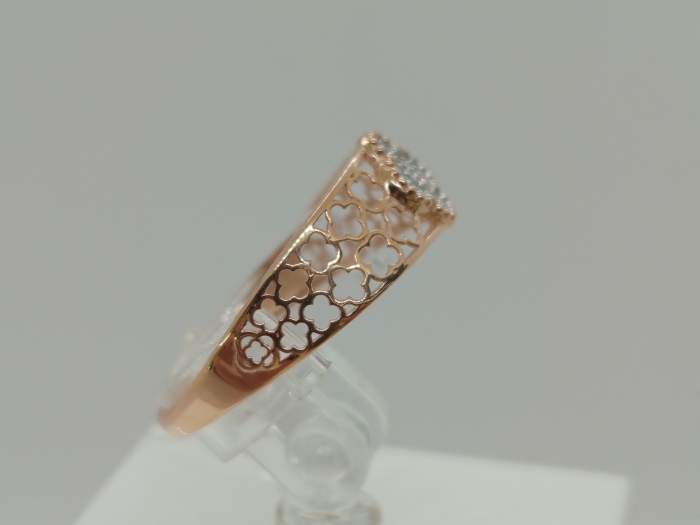 КОЛЬЦО С КАМНЯМИ (Au 585)