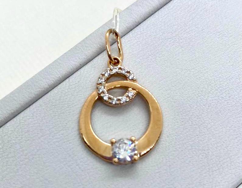 ПОДВЕСКА С КАМНЯМИ (Au 585)