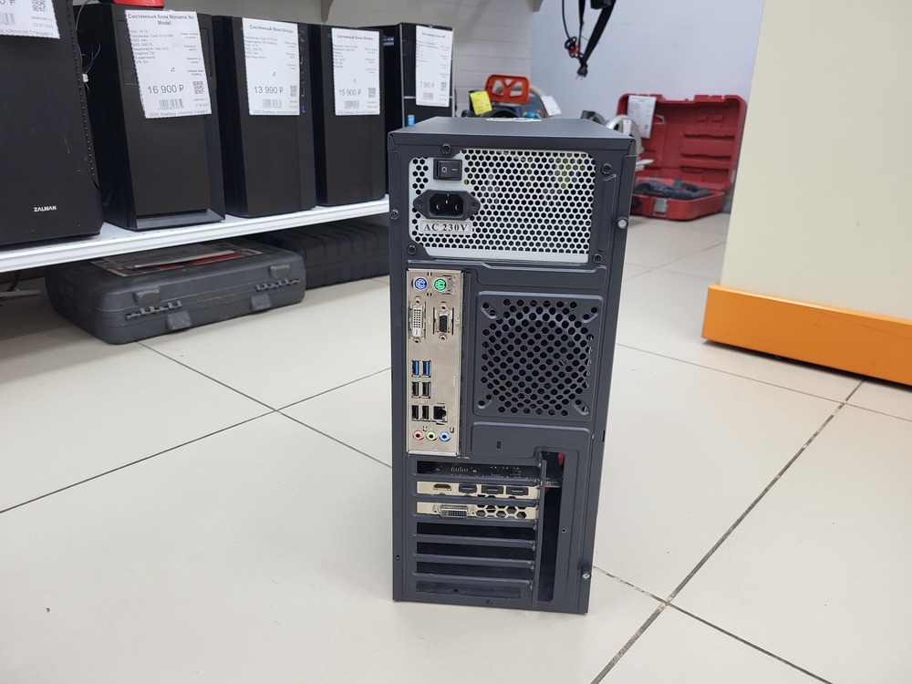 Системный блок ASUS -; Core i3-6100, Radeon RX 580, 16 Гб, 128 Гб, 80 Гб