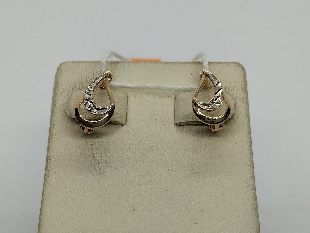 СЕРЬГИ С КАМНЕМ (Au 585)