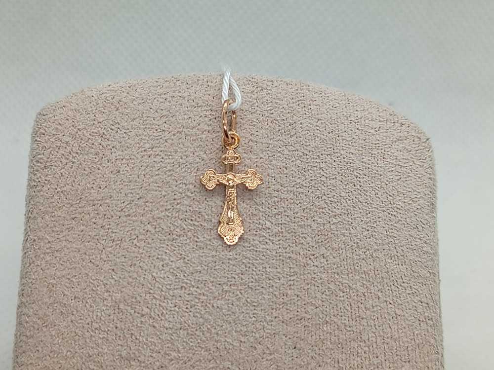 ПОДКБК585 ПОДВЕСКА КРЕСТ БЕЗ КАМНЯ (Au 585)