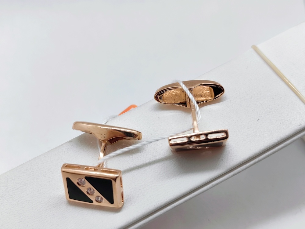 ЗАПОНКИ С КАМНЯМИ Au 585