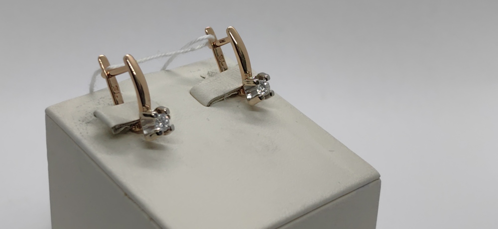 СЕРЬГИ БРИЛЛИАНТ (Au 585)