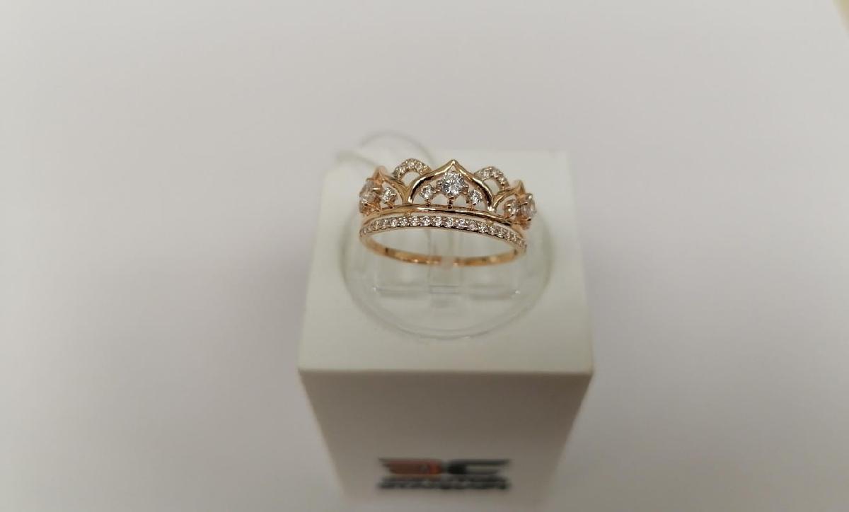 КОЛКМИ585 КОЛЬЦО С КАМНЯМИ (Au 585)