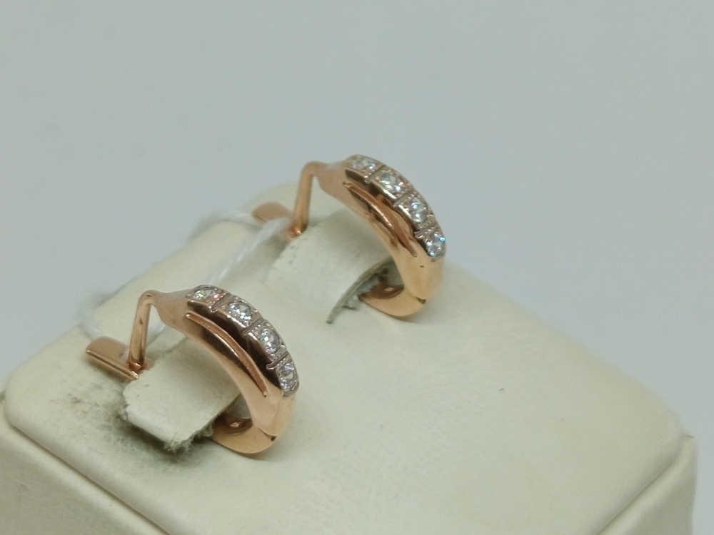 СЕРЬГИ С КАМНЯМИ (Au 585)