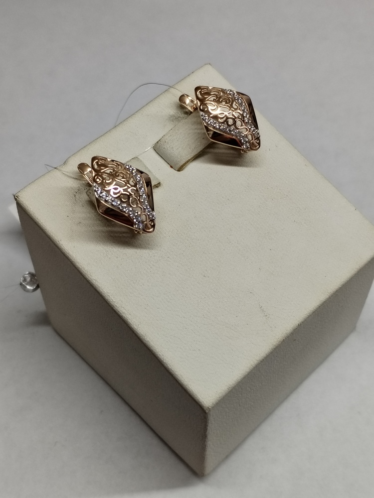 СЕРЬГИ С КАМНЯМИ (Au 585)