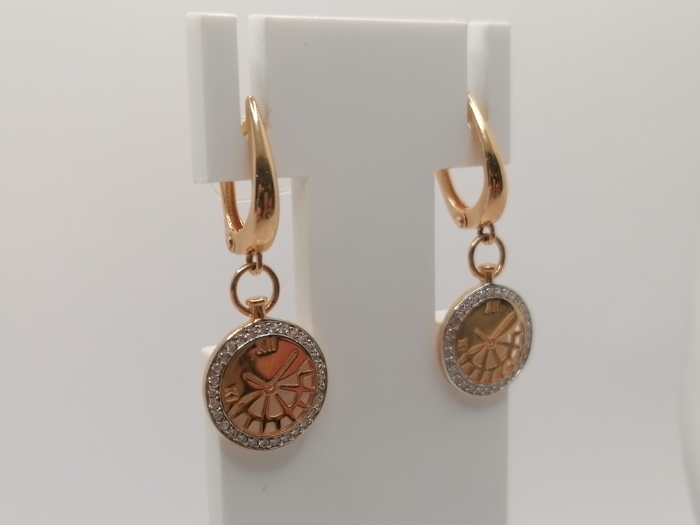 СЕРЬГИ С КАМНЯМИ (Au 585)