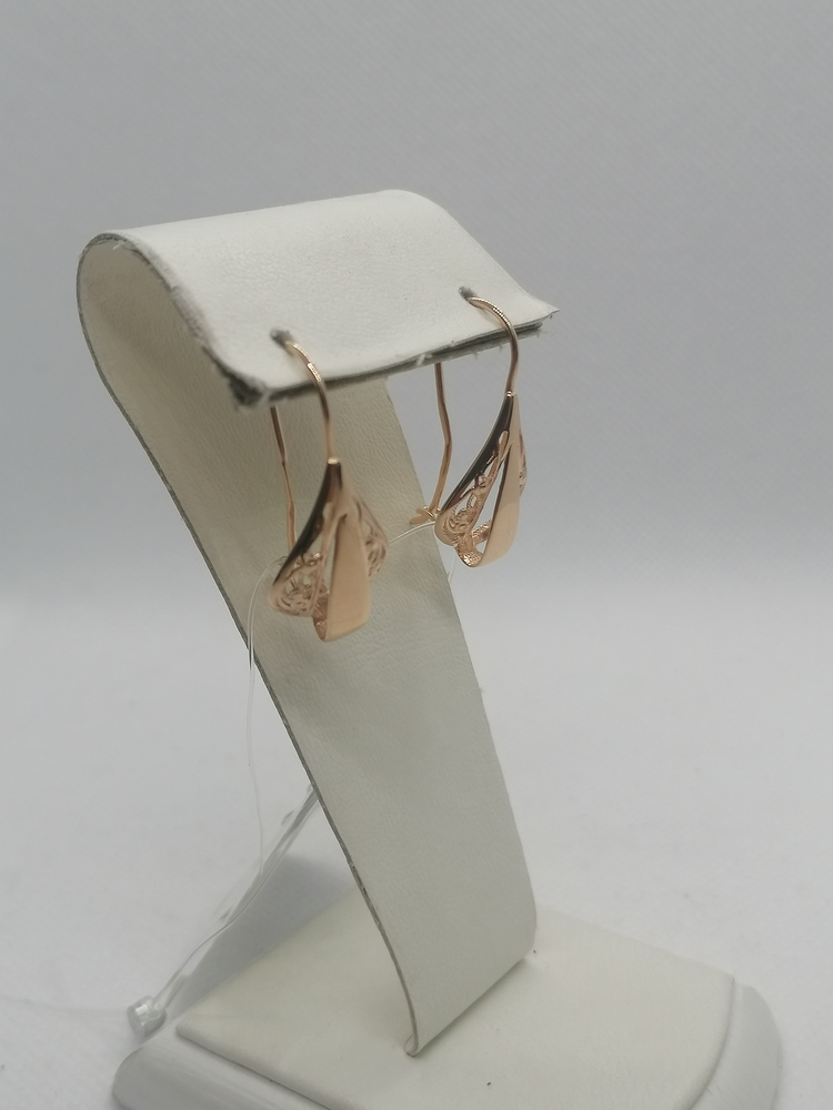 СЕРЬГИ ПЕТЕЛЬКА без камня (Au 585)