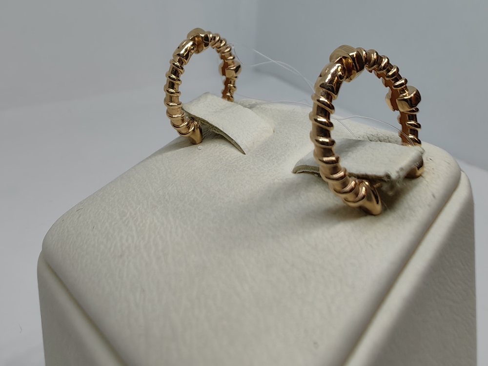 СЕРЬГИ БЕЗ КАМНЯ (Au 585)