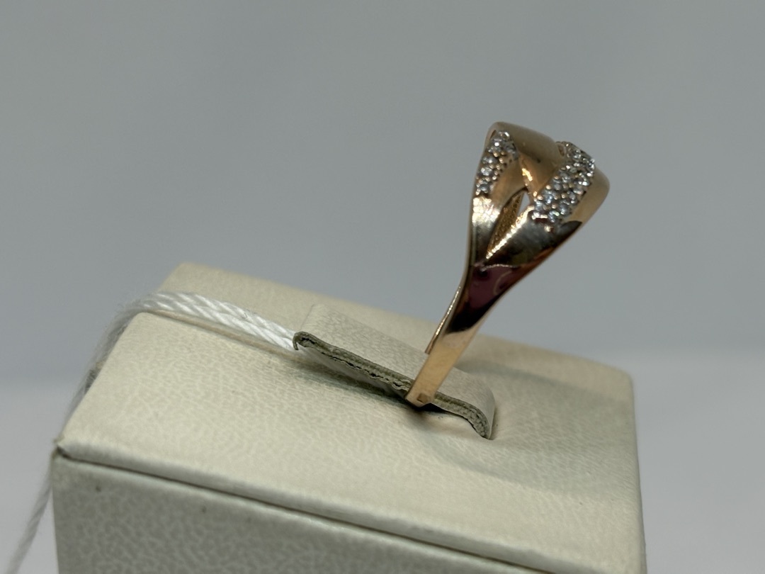 КОЛКМИ585 КОЛЬЦО С КАМНЯМИ (Au 585)