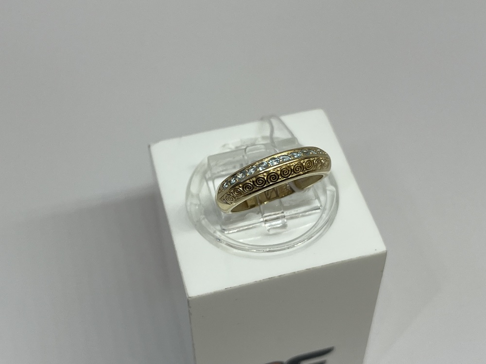 КОЛЬЦО С КАМНЯМИ (Au 585)