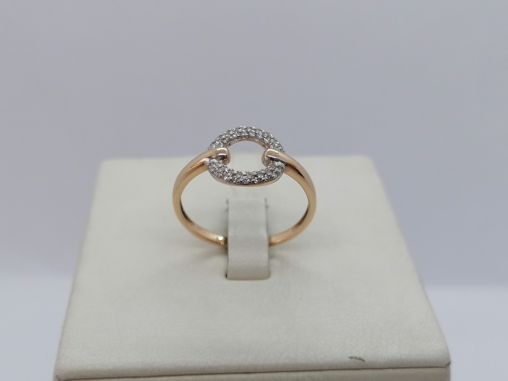 К4756 КОЛЬЦО С КАМНЯМИ (Au 585)