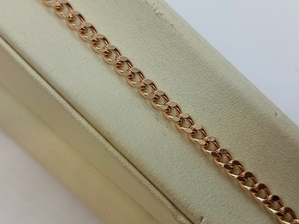 7100002П-20 БРАСЛЕТ ПУСТОТЕЛЫЙ Панцирное (Au 585)