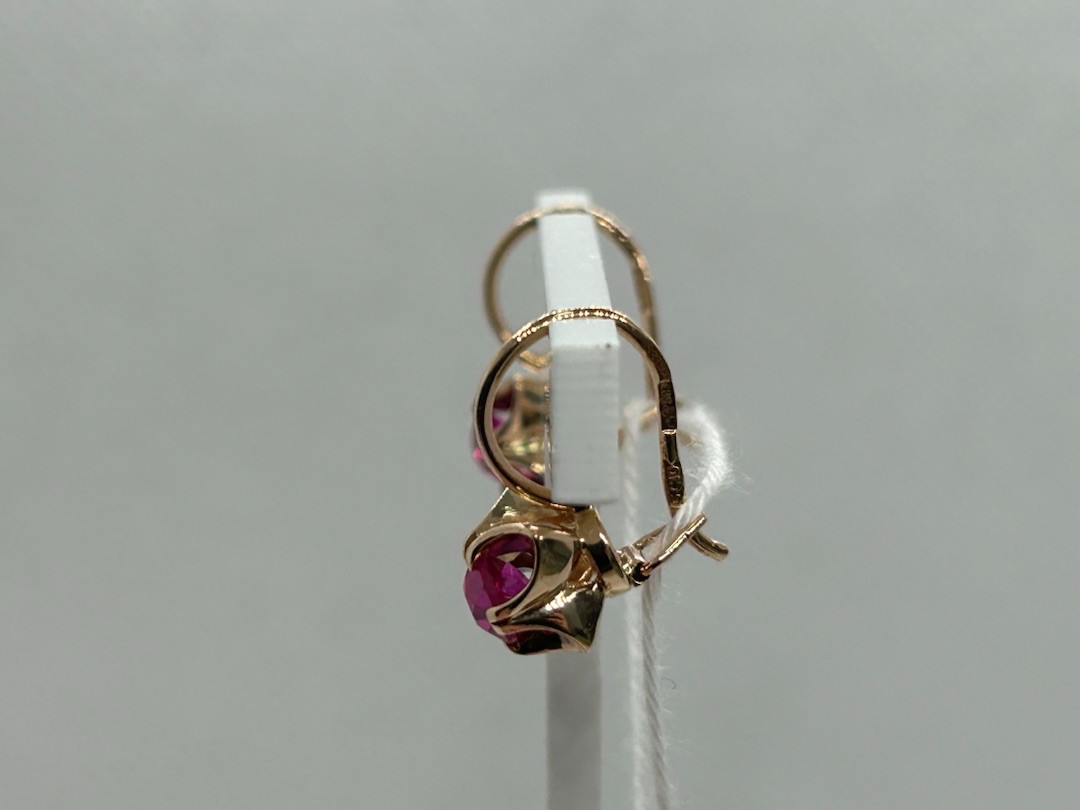 СЕРЬГИ С КАМНЕМ (Au 583)