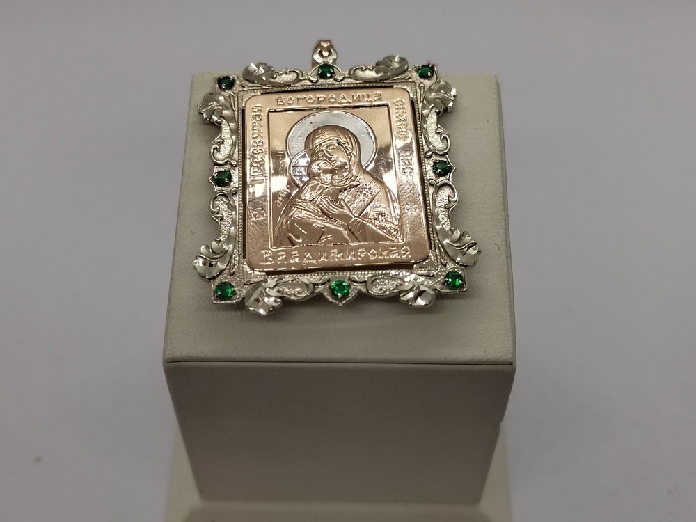 ПОДВЕСКА ИКОНА с камнями (Au 585)