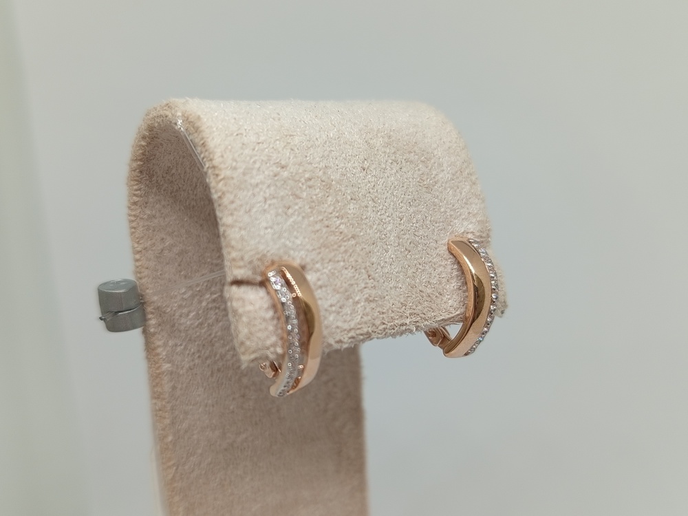 027186 СЕРЬГИ С КАМНЯМИ (Au 585)