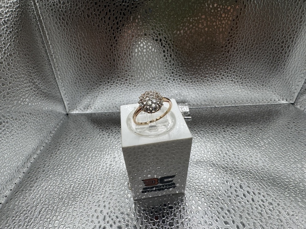 КОЛЬЦО С КАМНЯМИ (Au 585)